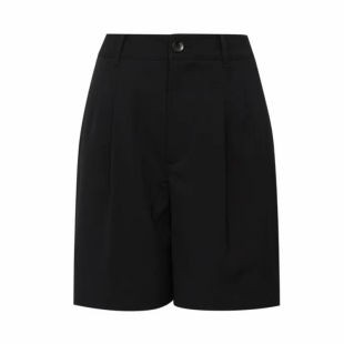 Girdear/哥弟夏季高腰显瘦宽松五分短裤通勤休闲百搭热裤1100539