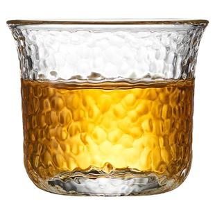 玻璃品茗杯主人杯单杯个人专用喝茶杯家用办公室透明小功夫泡茶杯