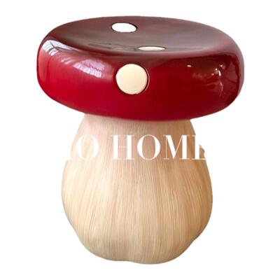 MOMO HOME家居原创设计小红书红蘑菇凳板凳换鞋凳茶几玻璃钢YW