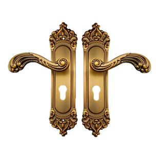 欧式卧室门锁全套室内家用通用型房门木门锁具免改孔可调节门把手