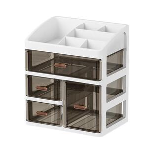 化妆品收纳盒面膜置物架桌面收纳抽屉学生文具宿舍台面分格整理盒