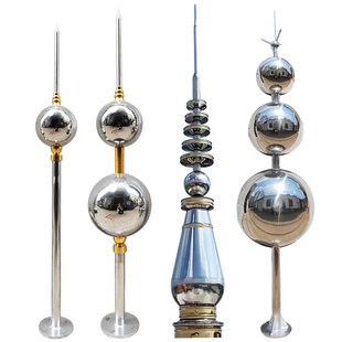 不锈钢避雷针户外工业家用别墅防雷304绝缘屋顶室外避雷针接地线