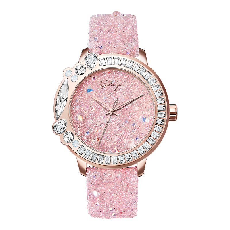 【节日礼物】迦堤女士手表法国艺术水晶腕表名牌手表女款官网