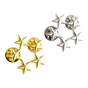 现货金属徽章 美国五星上将章 肩花领标 美领花 衔金色银色