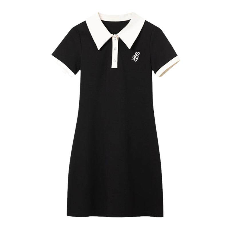 高尔夫女装夏季短袖polo连衣裙