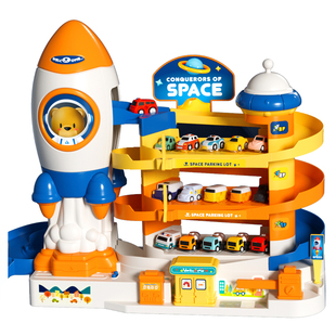 小火车轨道车闯关冒险汽车停车场宝宝益智2两3三6岁5儿童玩具男孩