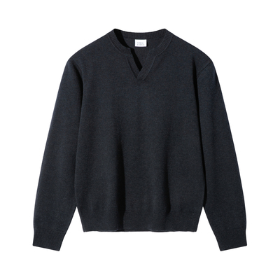 SANBAI叁佰多色小V领针织毛衣