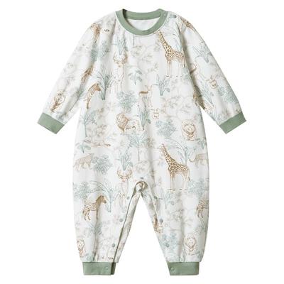 儿童连体睡衣春秋宝宝睡袋纯棉