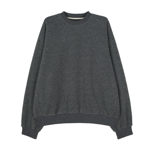 MRS Studios 羊毛摇粒绒磨毛底MIU风圆领宽松休闲卫衣/抽绳半裙