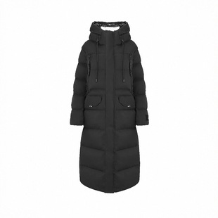 AIMISS爱美斯2026冬季新款女90白鹅绒羽绒服连帽长款羽绒服外套