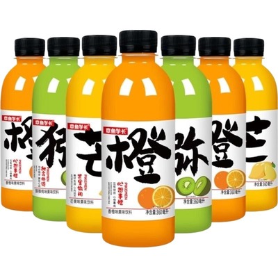 果汁饮料360mlx12/24瓶整箱网红夏季果味芒果沙棘橙汁批特价饮品