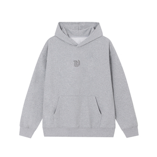 TIRED美式潮流简约毛圈棉连帽卫衣春季情侣款宽松套头衫百搭上衣