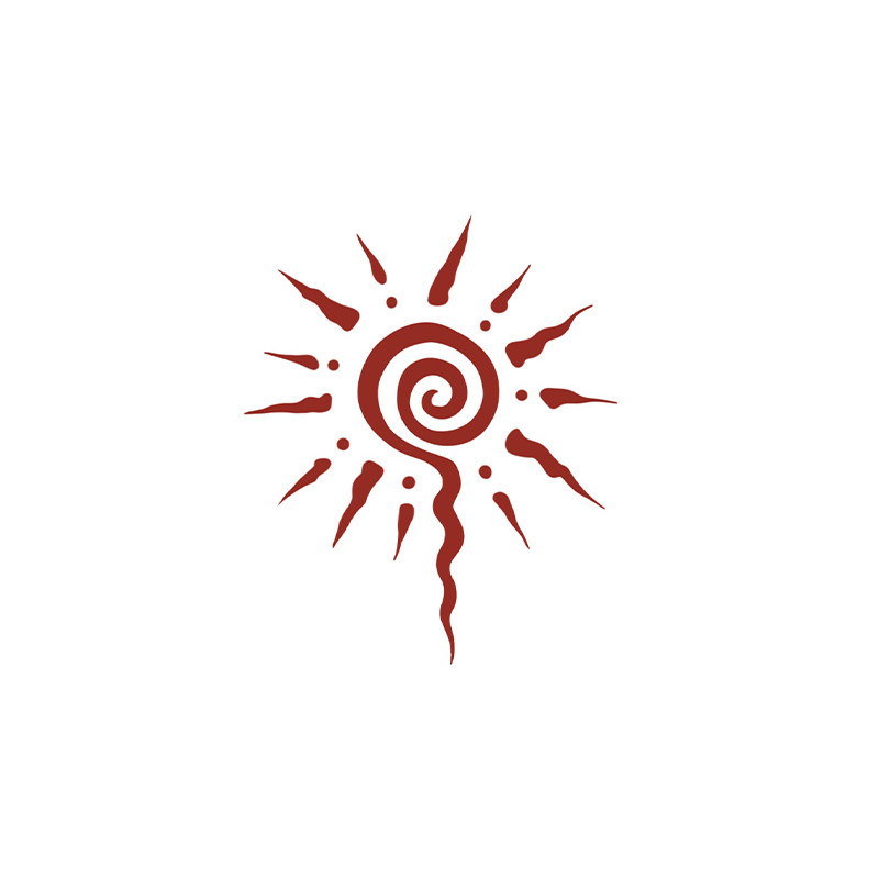 向阳而生的力量 彩色纹身贴新款氛围感太阳个性小众彩绘ins风贴纸