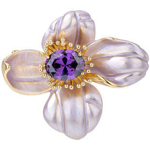 紫藤花朵西装毛衣胸花胸针高级感轻奢女2026新款别针配饰固定衣服