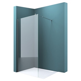 德国doporro 钢化玻璃淋浴半隔断卫生间干湿分离隔断极简浴室隔断