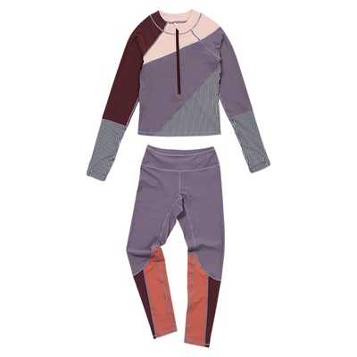 有这么只女童长袖裤分体防晒泳衣