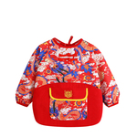 宝宝喜庆过新年罩衣男女儿童中国风大红色外穿护衣唐装防水围兜裙