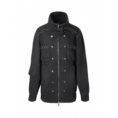 DP秋冬原创做旧夹棉落肩工装外套