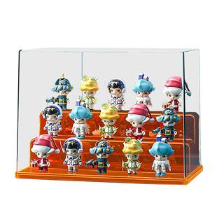 kaman盲盒收纳展示架泡泡玛特手办展示柜盒亚克力立牌徽章收纳盒