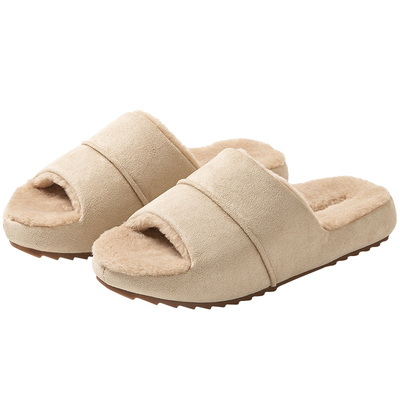 远港毛绒棉拖鞋女冬季室内居家