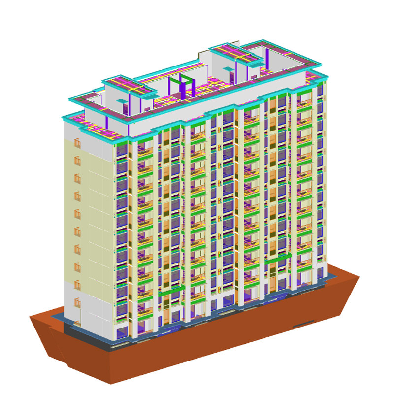 广联达建模代画GTJ土建GQI2D/3D绘图