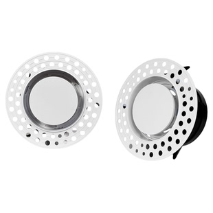 预埋式无边框隐形新风通风口新风系统空调出风口可调节圆形排风口