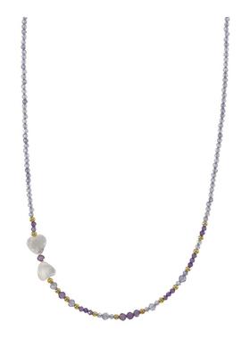 极细串珠短项链神秘清新风蝴蝶结