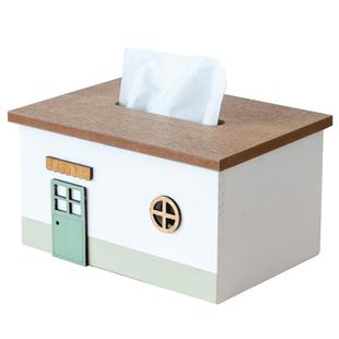 阿楹 可爱卡通高档纸巾盒客厅餐桌儿童有趣创意抽纸茶几艺术摆件