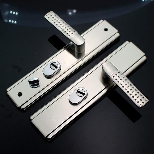 XPF981205白厚防盗门拉手防多功能面板1家用拉手加厚钢板撬把手加