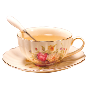 欧式咖啡杯套装中古宫廷英式下午茶杯子红茶杯茶具陶瓷杯碟家用