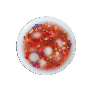 宁波三雪桂花酒酿核桃羹黑芝麻馅红曲米核桃羹小圆子汤圆速冻早餐