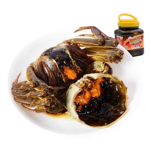 花雕生腌醉蟹即食罐装非熟宁波老字号陆龙海诺醉河蟹大闸蟹酱螃蟹