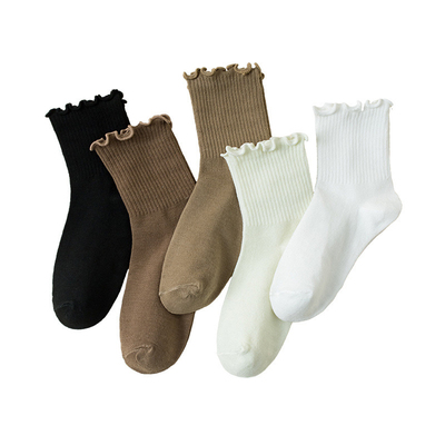 美拉德系列日系花边堆堆袜子JK秋冬春夏季公主玛丽珍鞋女士木耳边