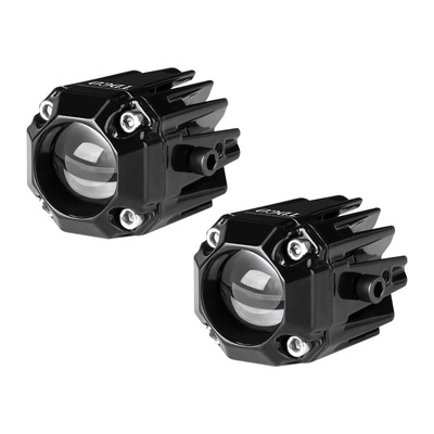 摩托车射灯电动车灯超亮外置led大灯透镜铺路前照灯强光远近爆闪