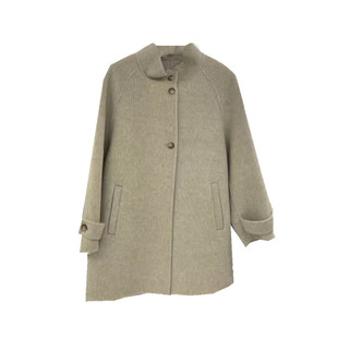 双面羊毛呢外套女2025秋冬新款名媛立领中长款小个子短款呢子大衣