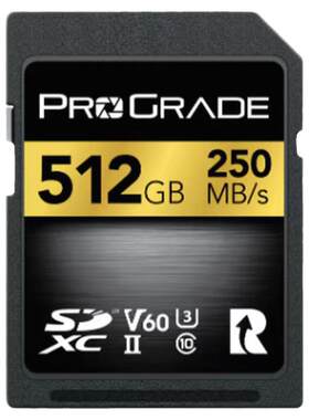 铂格瑞prograde SD卡V60 512G4K存储卡相机SD存储卡250MB/S读取