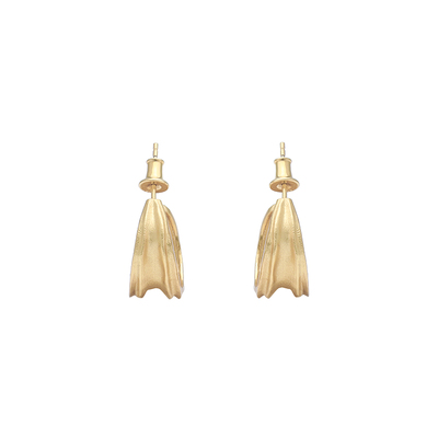 LaSerenidad哑光纹理复古耳圈女