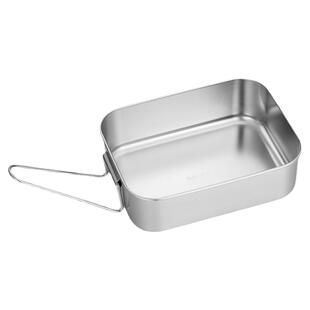 不锈钢饭盒304食品级材质上班族学生食堂打饭餐盒老式饭缸蒸饭盒