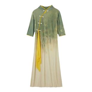 2025新款广场舞服装成人女旗袍民族古典舞演出服中国风表演服套装