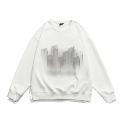 港仔文艺男420g重磅印花圆领卫衣