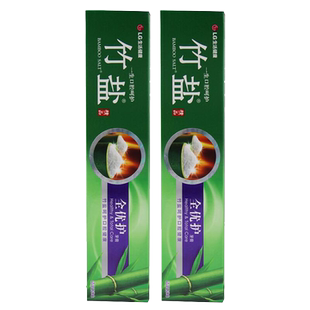 LG竹盐精研卓效牙膏2支 老虎草升级减牙龈问题减轻异味上火清口气
