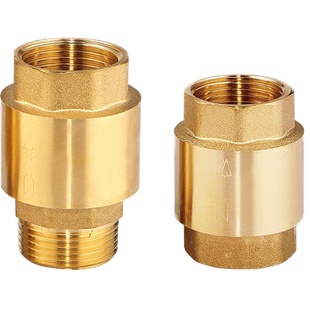 全铜内外丝止回阀4/6分1寸水管管道水表水泵单向阀立式止水止逆阀