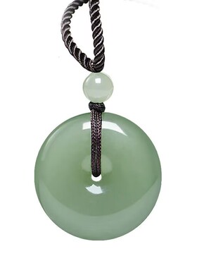 新疆和田东陵玉男女浅绿色平安扣