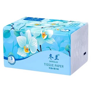 冬兰抽纸400张家用大包卫生纸实惠装整箱批加厚面巾纸厕纸擦手纸