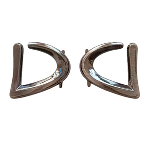 乐福鞋侧面D字扣金属鞋扣装饰配饰可拆卸百搭通用女鞋面配件棕色