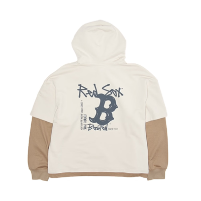 MLB情侣运动卫衣男女连帽套头衫