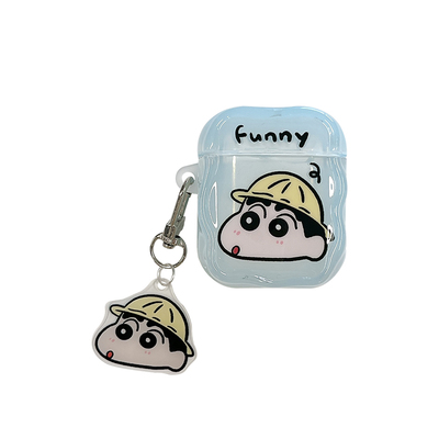 卡通可爱动漫小新适用苹果耳机套