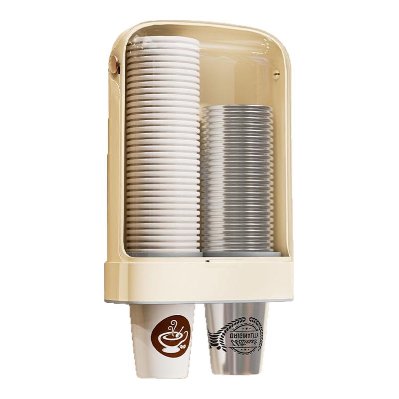 一次性杯子取杯器饮水机水杯架子家用壁挂免打孔收纳纸杯架取杯架