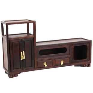 红木工艺品木雕摆件微型家具电视柜明清微缩小家具仿古模型柜子橱