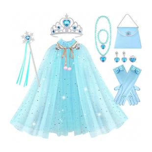 跨境热卖儿童皇冠冰雪奇缘魔法棒包包套装公主头饰女童王冠发饰品